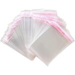 400 pi�ces sacs de cellophane auto - adh�sif petit sac alimentaire transparent opp sachet pour sucette ...