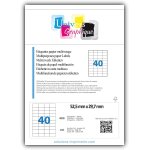 4000 etiquettes autocollantes 52, 5 x 29, 7 mm - 100 feuilles a4 de 40 etiquettes multi - usage compatibles ...