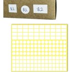 4000 pi�ces, 3 tailles petite etiquettes autocollantes blanc, mini etiquettes prix autocollant 20 x 12mm, ...