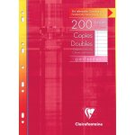 4715c un etui de copies doubles perfores - a4 21x29, 7 cm - 200 pages lignes avec marge - papier blanc ...