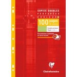 4745c un etui de copies doubles perfores vertes - a4 21x29, 7 cm - 100 pages grands carreaux - papier ...