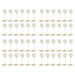 48 porte - cartes de numero de table porte - photo clips de stands d'endroit de menu de papier, forme ...