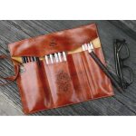 5 couleurs vintage ecriture fournitures ecole enfants crayon rtro luxe rouleau en cuir maquillage cosmtique ...