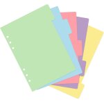 5 intercalaires classeur a5 sparateurs de dossiers d'index de dossier a5 registres colors a5 registres ...