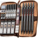 5 pièces porte - mines en etui cuir, crayon mécanique criterium 0. 3, 0. 5, 0. 7, 0. 9 & 2mm avec 8 tubes ... 5 pièces porte - mines en etui cuir, crayon mécanique criterium 0. 3, 0. 5, 0. 7, 0. 9 & 2mm avec 8 tubes ...