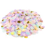50 g de confettis violets et dors, environ 6000 pices, serpentins verts, dcoration de table de mariage, ...