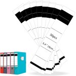 50 pi�ces etiquettes self adhesive 5, 4 x 19 cm, etiquettes autocollantes pour classeur, etiquettes auto ...