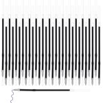 50 pi�ces recharges de stylo r�tractables 0, 7 mm remplacement des recharges recharges de stylo a bille ...