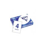 Ramette de papier - a4 - blanc - perfor�es - 80g - impression - 500 feuilles - clairefontaine clairalfa ...