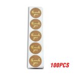 500 pcs / lot vintage  merci  rond kraft papier joint autocollant pour produits faits a la main produits ...