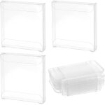 50pcs 6x6x1cm bote en pvc transparent bote a bonbons bote d'emballage cadeau carr pour fte de mariage ...