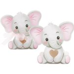 50pcs bo�tes cadeaux pour fille bapt�me naissance anniversaire bo�tes motif el�phant avec ruban de soie ...