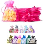 [50pcs] sacs cadeaux en organza. pour les cadeaux, bijoux, artisanat, bonbons, sacs de f�te. pour toutes ...