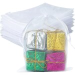 50pcs sacs organza, sachets pochettes cadeau en organza sac a bijoux, sachets pour lavande pour bijoux ...