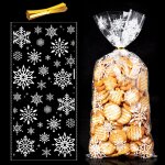 50pcs sachet bonbon noel, sac plastique transparent pour biscuits cellophane sac de cadeau avec cravates ... 50pcs sachet bonbon noel, sac plastique transparent pour biscuits cellophane sac de cadeau avec cravates ...