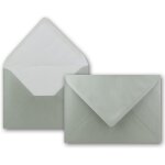 50x enveloppes c6 - couleur: argent mtallis - 11, 4 x 16, 2 cm - fermeture: gomme - pour papier a4, ...