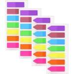 560 pi�ces marque page adhesif 7 couleurs feuillets autocollants feuillets notes autocollants pour la ...