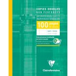 583c un etui de copies doubles non perfores - 16, 5x21 cm - 100 pages lignes avec marge - papier blanc ...