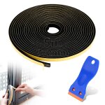 5m joint plaque de cuisson induction, 7 x 2 mm joint mousse adhsif, joint porte avec petit grattoir, ...