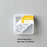 6 / 8 / 10pcs bo�te a anneaux en m�tal bricolage albums feuilles mobiles livre cerceaux ouverture reliure ...