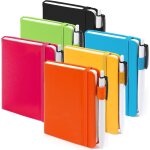6 carnet de notes de poche a6 avec 6 stylos noirs, page ligne, petit carnet de poche a couverture rigide ...