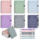 6 ensembles cadeaux de remerciement pour les collgues 6 bloc notes a spirale 6 stylos a bille avec stylet ...