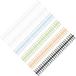 6 pi�ces 10mm double reliure de livre reliure a feuilles mobiles peignes a anneaux en plastique agrafes ...