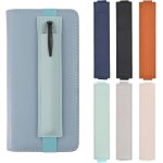6 pi�ces etui cuir stylo manches porte stylos bande elastique boucle stylo livre porte - stylo agenda ...