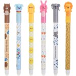 6 pices gel effaable, 0. 5mm stylos a encre effaable, motif animal stylos a bille, thermosensible ...