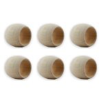 6 ronds de serviette - bois - a d�corer - 5 cm de diam�tre