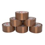 6 rouleaux de ruban adhsif marron pour emballage 48 mmx66 msans bruitruban adhsif de qualit premiumtrs ...