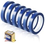6 rouleaux ruban de transfert de chaleur 10mm x 33m bleu heat tape, pet ruban adhsif rsistant a la ...