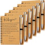6 set cadeau de remerciement pour collgues bloc - notes a spirale inspirant pour employs stylo a bille ...