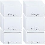60 pices 150 * 100 mm carte a message, carte cadeau, carte de remerciement, pour les messages de grafitti, ...