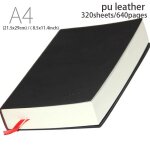 640 / 400 / 240 / 160pages ligne ultra epaisse journal etudiant cahier bureau papeterie a4 / a5 / a6 ...