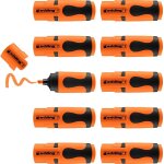 7 mini - surligneur - orange fluorescent - 10 surligneurs - pointe biseaute 1 - 3 mm - petits surligneurs ...