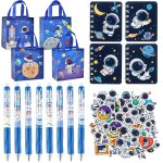 74pcs espace cadeaux anniversaire enfants, espace set fournitures scolaires, avec spirale bloc - notes ...
