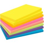 8 blocs grandes sticky notes, 76x127 mm feuillets autocollants brillantes, 6 blocs 6 couleurs + 2 gratuits ...