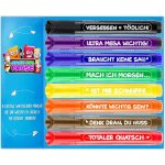 8 marqueurs pour tableau blanc pour l'�cole et le bureau - marqueurs amusants avec pointe ogive - le ...