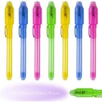 8 pcs crayons a encre invisible avec lumière uv, stylo espion invisible pour ecrire, stylo encre invisible ... 8 pcs crayons a encre invisible avec lumière uv, stylo espion invisible pour ecrire, stylo encre invisible ...