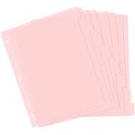 8 pices intercalaires pour dossiers a4, sparateurs de dossiers en plastique, registre de dossiers, ...