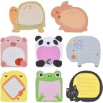 8 pi�ces de notes autocollantes en forme d'animal, mini notes autocollantes, blocs - notes autocollants, ...