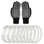 8 rouleaux de ruban thermique pour sublimation, avec des gants r�sistants, ruban de transfert pour sublimation ...