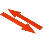 8 x2  fl�che autocollant, 15 paquet pvc amovible auto adh�sif etanche grand fl�che signe sol autocollant ...