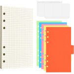 80 feuille papier a feuilles mobiles recharges a6 quadrillé 6 trous a6 papier de recharge avec 5 couleurs ... 80 feuille papier a feuilles mobiles recharges a6 quadrillé 6 trous a6 papier de recharge avec 5 couleurs ...
