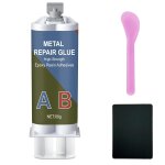 80 g de colle m�tallique, 2 composants, r�sine epoxy, colle m�tallique extra forte, pour le collage du ...