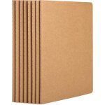 8pcs cahier kraft non lign, a5 5, 5x 8, 2 pouces cahier kraft a couverture souple, bloc - notes vierges, ...