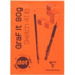 96651c bloc agraf graf'it - 80 feuilles papier dessin croquis - rglure pointills dot - feuilles dtachables ...