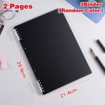 A4 30 trous livre a feuilles mobiles recharge cahier couverture fichier dossier main compte journal reliure ...