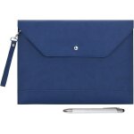 A4 epaissi pu cuir enveloppe cas portfolio dossier avec poches int�rieures pochette pour document et ...